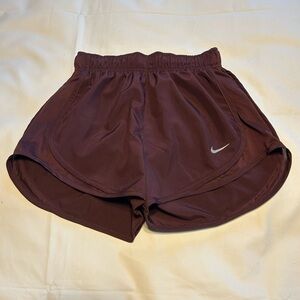 Nike Women's Burgundy Athletic Shorts